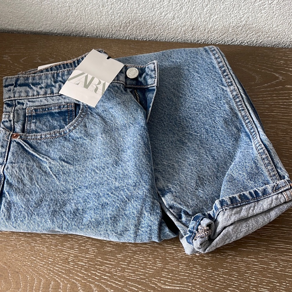 Zara mom jeans high rise ankle length